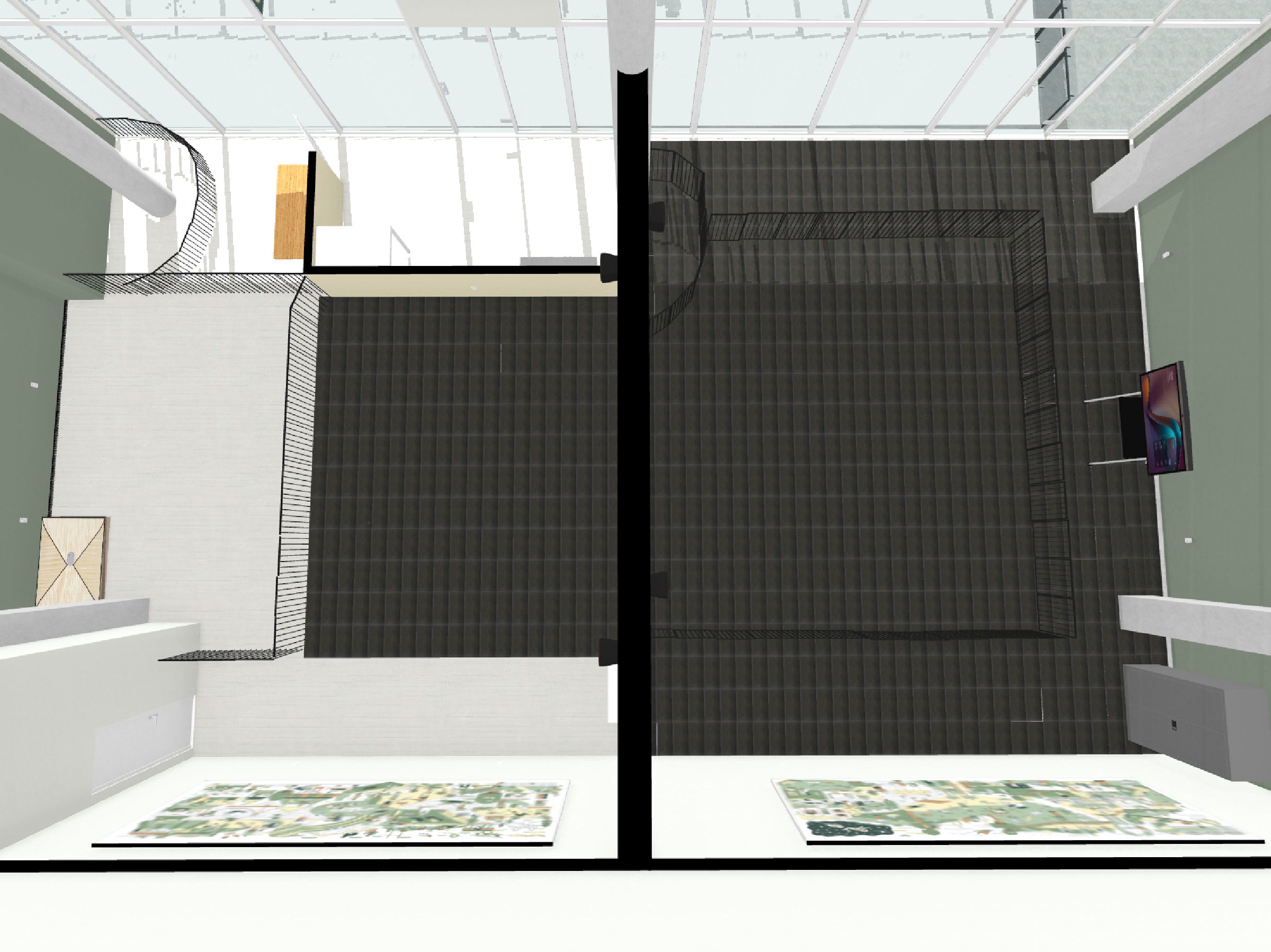 Top-down layout of The Hub BARKADE facility